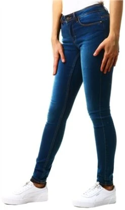 Only Dark Denim Regular Mid Rise Skinny Jean
