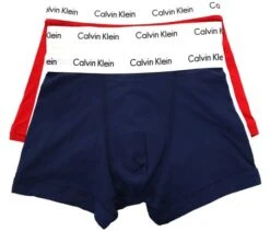 Calvin Klein Red Blue White 3 Pack Boxers