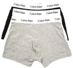 Calvin Klein Grey White Black 3 Pack Boxers