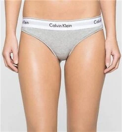 Calvin Klein Grey Thong - Modern Cotton