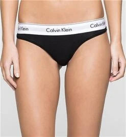 Calvin Klein Black Thong - Modern Cotton