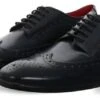 Base London Navy Durham Lace Up Brogue Shoe