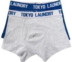 Tokyo Laundry Blue Twin Pack Boxers
