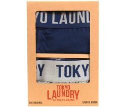Tokyo Laundry Blue Twin Pack Boxers -Jack & Jones Store 10188 3