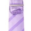 Cavani Lilac Tie Pocket Square And Pin Set
