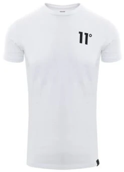 11 Degrees White Core Muscle Fit Short Sleeve T-Shirt