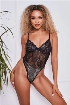 Saint Genies Black Lace Bodysuit