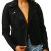 Noisy May Black Rebel Leather-Look Pu Jacket