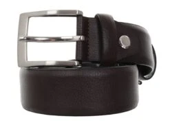 Alex & Turner Brown Classic Double Loop Buckle Belt