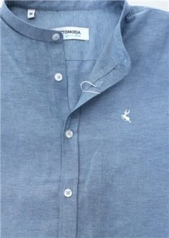 Ottomoda Blue Long Sleeve Granda Shirt -Jack & Jones Store 14413 2