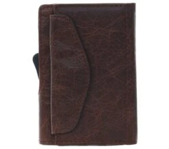 C Secure Brown Wallet With Coin Pocket -Jack & Jones Store 15469 3