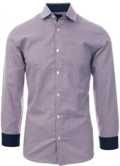 Selected Bright White/Red/Navy Checked Shirt