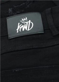 Kings Will Dream Black Junior Distressed Denim Shorts -Jack & Jones Store 15862 2