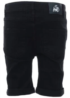 Kings Will Dream Black Junior Distressed Denim Shorts -Jack & Jones Store 15862 3