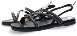 Xti Black Embellished Sandal