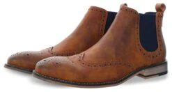 Cavani Tan Hound Chelsea Boots