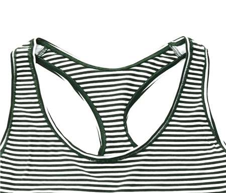 Calvin Klein Stripe Khaki Bralette 2 Calvin Klein Stripe Khaki Bralette - Image 2