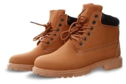 No Doubt Camel Panel Lace Up Boot