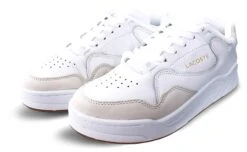 Lacoste White Court Slam Tonal Leather Trainers