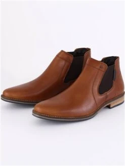 Bull Boxer Tan Leather Chelsea Slip On Boot