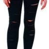 Parisian Black Ripped High Waist Jeggings