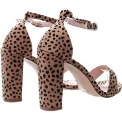 Krush Leopard Suedette Block Heel -Jack & Jones Store 16823 3