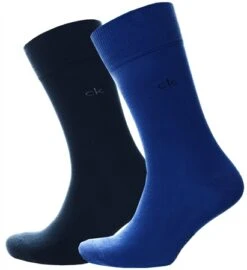Calvin Klein True Royal 2 Pack Crew Knitted Sock