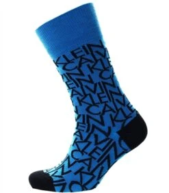 Calvin Klein Racing Blue Mu2 Logo Crew 2 Pack Socks -Jack & Jones Store 16967 3