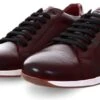 Base London Burgundy Leather Lace Up Shoe