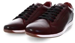 Base London Burgundy Leather Lace Up Shoe