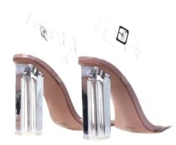 Public Desire Nude Alia Strappy Perspex High Heels -Jack & Jones Store 17513 3