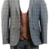 Alex & Turner Dark Grey Zane Checked 3 Piece Suit