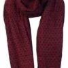 Alex & Turner Burgundy Knitted Scarf