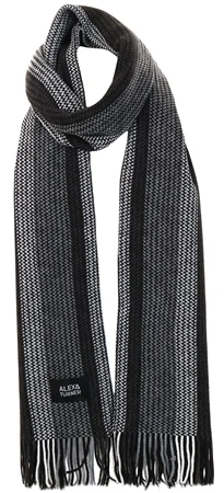 Alex & Turner Grey Knitted Scarf