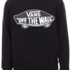 Vans Black-White Outline Junior Otw Crew Sweater
