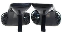 No Doubt Black Pu Mule Heel Sandal -Jack & Jones Store 18862 2