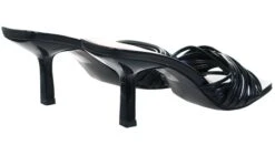 No Doubt Black Pu Mule Heel Sandal -Jack & Jones Store 18862 3