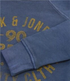 Jack & Jones Navy Junior Logo Print Sweatshirt -Jack & Jones Store 18922 2