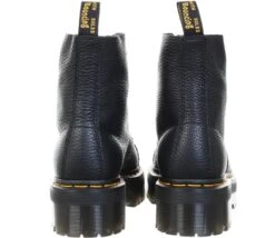 Dr. Martens Dr Martens Black Milled Nappa Sinclair Leather Platform Boots -Jack & Jones Store 19386 2