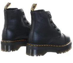 Dr. Martens Dr Martens Black Milled Nappa Sinclair Leather Platform Boots -Jack & Jones Store 19386 3