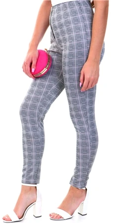 Missi London Pink Check Pants