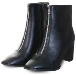 Krush Black Zip Front Boot