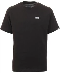 Vans Black Junior Left Chest Logo Tee