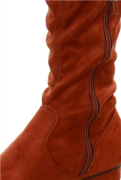 Krush Mocha Suede Thigh High Boot -Jack & Jones Store 20426 2
