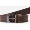 Gstar Dark Brown/Black Metal Zed Belt