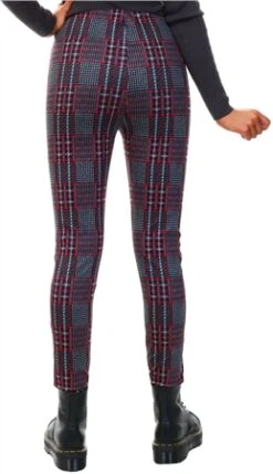 Missi London Red Check Tarten Trouser -Jack & Jones Store 20932 3