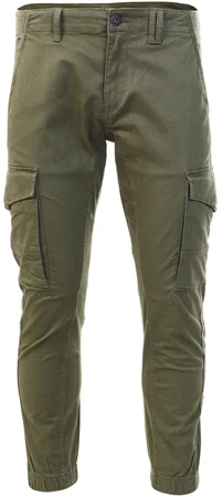 Jack & Jones Green / Olive Night Paul Flake Akm 542 Cargo Pants