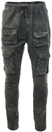 Brave Soul Dark Grey Cargo Pocket Trouser