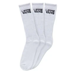 Vans White Classic Crew Socks (3 Pair Pk) -Jack & Jones Store 21196 2
