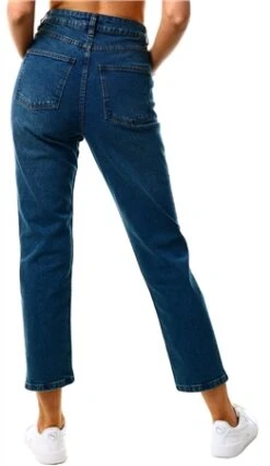 Urban Bliss Mid Blue Denim Tanya Straight Leg Jeans -Jack & Jones Store 21281 3